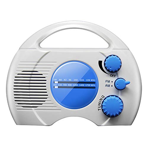 POHOVE Duschradio Desktop Audio Musik Outdoor Eingebauter Lautsprecher Batteriebetrieben Aufhängen Mini Tragbares Geschenk Badezimmer Wasserdicht Home ABS AM FM von POHOVE