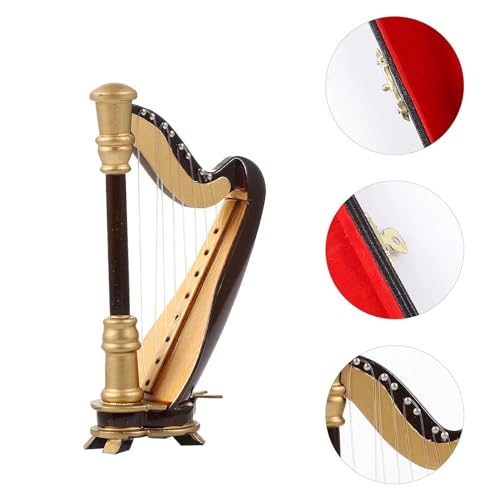 POHTYIT Harfe Miniatur Ihr kreatives einzigartiges Accessoire Musikinstrument klassisches Miniaturmodell tragbar mit Box POHTYIT Harfe Miniatur Ihr kreatives einzigartiges Accessoire Musikinstrument klassisches Miniaturmodell tragbar mit Box von POHTYIT