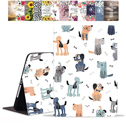 POIUYTREW Schutzhülle für iPad 10. Generation 27.7 cm (10.9 Zoll) 2022, PU-Leder, 10. Generation, niedlicher Cartoon-Hund von POIUYTREW