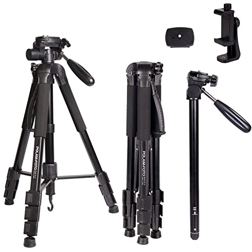 POLAM-FOTO 177cm Professionelles Stativ Aluminium Stativ mit Tasche für Canon/Nikon/DSLR/SLR Kamera Stativ Stativ/Monopod (Monopod) von POLAM-FOTO