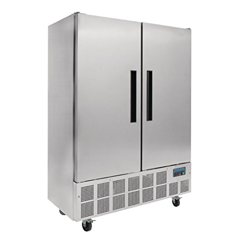 Polar Doppeltür-Kühlschrank, schmal, Edelstahl, 960 Liter, kommerzieller Kühlschrank von POLAR REFRIGERATION