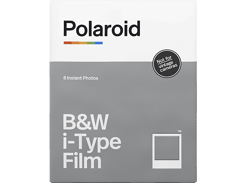 POLAROID Sofortbildfilm Schwarz und Weiß für i-Type weißer Rahmen von POLAROID