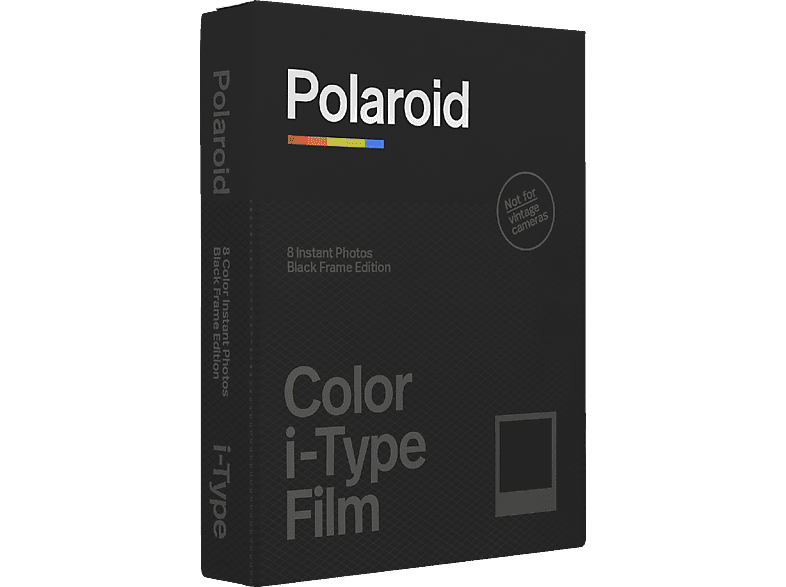 POLAROID i-Type Farbfilm mit schwarzem Rahmen 8x Sofortbildfilm Schwarzer von POLAROID