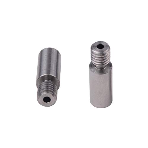 POLISI 2 x superglatte Titanlegierung Thermo Hitzebruch Throat TC4 Thermobehälter für V6 Kraken/Chimera/Cyclops Hotend 3D-Drucker von POLISI