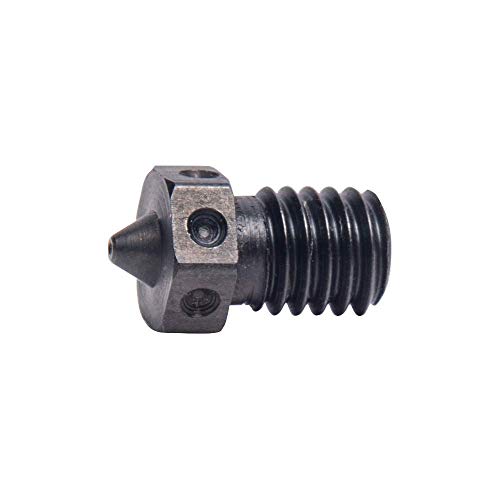 1 Stück gehärtete Stahldüse V6-Düse 0,25/0,4/0,5/0,6 mm für 1,75 mm V6 Hotend Prusa Printing PEI PEEK oder Kohlefaser-Filament Verwendung (1 x 0,5 mm). von POLISI