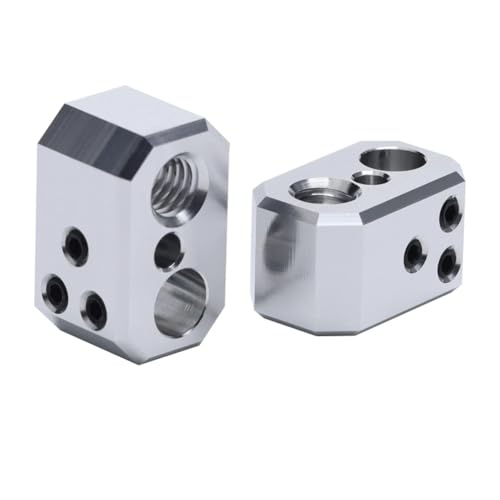 2pcs Aluminium Block Hotend Heizblock kompatibel mit Prusa I3 MK4 MK3.9 XL Projekt Nextruder Hotend Heizblock Zubehör Teile (HeatBlock) von POLISI3D