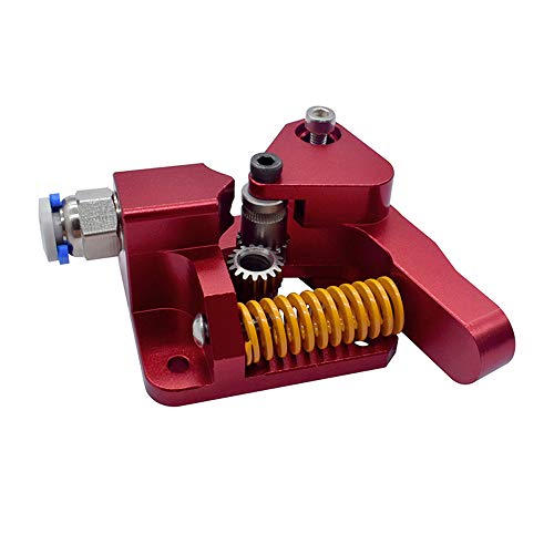 Erweiterter Ersatz CR-10S Pro Dual Gear Extruder Dual Drive Gear Aluminium MK8 Metall Extruder Kit für Creality 3D Drucker CR-10, CR-10 S4, S5 Ender 3, Ender-5 und Tornado 3D Drucker von POLISI3D