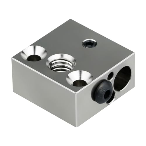 Hitzebeständiger CR-10-Heizblock aus beschichtetem Kupfer für MK8 Extruder des Creality All Metal Hotend 3D-Druckers, Ender 3s, V2, Ender 3 Pro, Ender 5 Pro, CR10, S4, S5, Kupfer Hitzebeständiger CR-10-Heizblock aus beschichtetem Kupfer für MK8 Extruder des Creality All Metal Hotend 3D-Druckers, Ender 3s, V2, Ender 3 Pro, Ender 5 Pro, CR10, S4, S5, Kupfer von POLISI3D