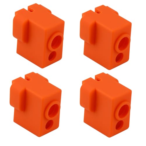 POLISI3D 4pcs 3D Drucker Silikon Socken Abdeckung Ersatz für High Flow Ender 3 Red Lizard k1 V5 Vulkan Hotend Heizung Block Verwendung von POLISI3D