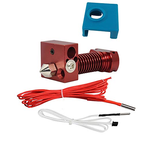Upgraded All Metal Smart CR10 Hotend Extruder-Kit mit plattierter Verschleißdüse 0,4 mm Silikonsocke für Upgrade Creality Ender 3 Ender 3 Pro Ender 3s CR-10 CR10S S4 S5 3D-Drucker (24 V) von POLISI3D