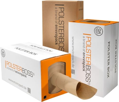 Packpolster-Box, 290 lfm pro Rolle, für die Polsterung von bis zu 1000 Paketen von POLSTERBOSS