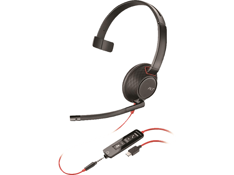 POLY Blackwire 5210, Over-ear Headset Schwarz von POLY