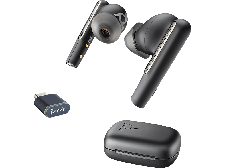 POLY Voyager Free 60 UC, In-ear Kopfhörer Bluetooth Schwarz von POLY