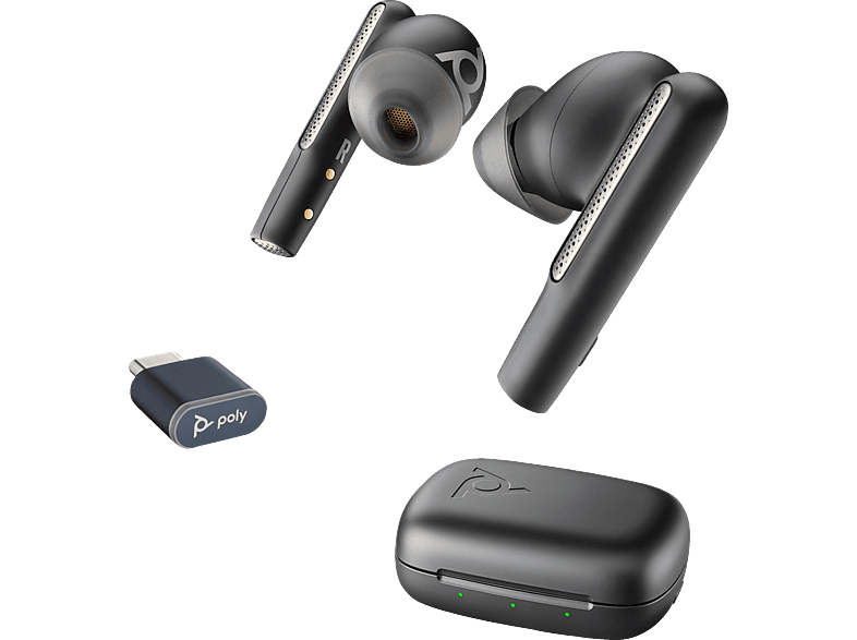 POLY Voyager Free 60 UC, In-ear Kopfhörer Schwarz von POLY