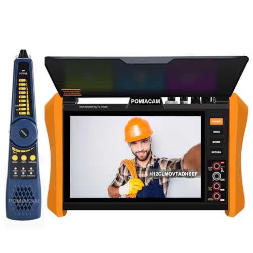 8K IP-Kameratester, multifunktionaler CCTV-Tester, 8 Zoll Bildschirm, 8K H.265, 8 MP TVI/CVI/AHD/SDI/CVBS Kabeltester DMM TDR VFL Unterstützung 55 V POE++, SFP-Port HDMI & VGA (Modell: H12CLMOVTADHSEF 8K IP-Kameratester, multifunktionaler CCTV-Tester, 8 Zoll Bildschirm, 8K H.265, 8 MP TVI/CVI/AHD/SDI/CVBS Kabeltester DMM TDR VFL Unterstützung 55 V POE++, SFP-Port HDMI & VGA (Modell: H12CLMOVTADHSEF von POMIACAM