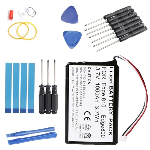 PONDWAY 1000mAh 3.7V KE37BE49D0DX3 Ersatzakku kompatibel mit Garmin Edge 800 / Edge 810 / Edge Touring Sat Navs Navigationssystem Wiederaufladbare Li-Ionen-Batterie mit Reparaturwerkzeug PONDWAY 1000mAh 3.7V KE37BE49D0DX3 Ersatzakku kompatibel mit Garmin Edge 800 / Edge 810 / Edge Touring Sat Navs Navigationssystem Wiederaufladbare Li-Ionen-Batterie mit Reparaturwerkzeug von PONDWAY