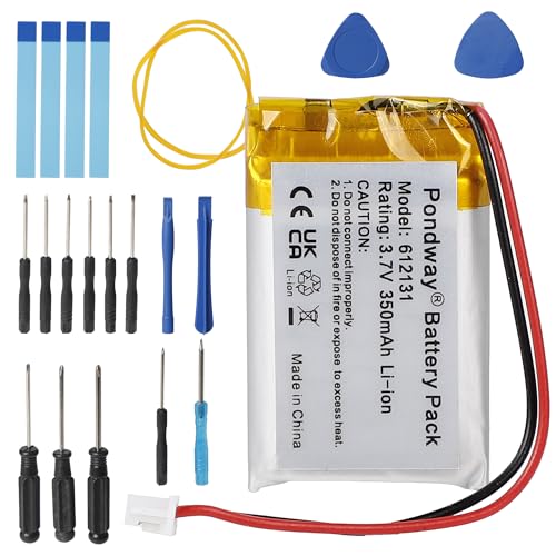 PONDWAY 350 mAh 3,7 V 602030 Ersatzakku kompatibel mit Vantrue Dashcam/VXI-BlueParrott B350-XT B450-XT B550-XT B350XT B450XT B550XT Bluetooth-Kopfhörer, Lithium-Polymer-Akku mit Reparaturwerkzeug PONDWAY 350 mAh 3,7 V 602030 Ersatzakku kompatibel mit Vantrue Dashcam/VXI-BlueParrott B350-XT B450-XT B550-XT B350XT B450XT B550XT Bluetooth-Kopfhörer, Lithium-Polymer-Akku mit Reparaturwerkzeug von PONDWAY