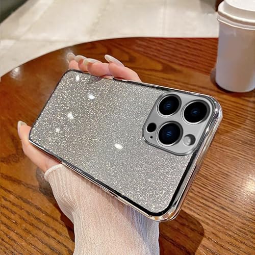 PONRFEKT Glitzer Handyhülle für Motorola Moto E13,Stoßfeste Schutzhülle Transparent Bling Glitzernde Verzierung Mädchen und Frauen Handyhülle Kameraschutz-Silber PONRFEKT Glitzer Handyhülle für Motorola Moto E13,Stoßfeste Schutzhülle Transparent Bling Glitzernde Verzierung Mädchen und Frauen Handyhülle Kameraschutz-Silber von PONRFEKT