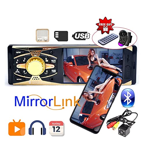 0Mirror Link HD Car Radio Audio Stereo MP5 Bluetooth Autoradio TFT SD USB + Camera Remote controlradio Cassette Player,Kompatibel Mit Den Meisten GeräTen(Without Camera) von POOIQX