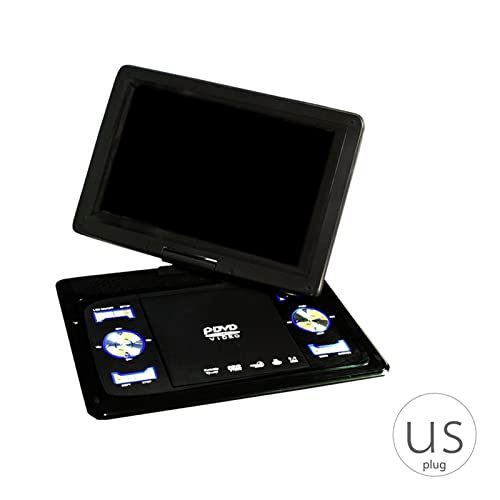 13.9 "Portable. DVD Spieler EIN V Eingangsausgang Kabel drahtlos Fernseher Signalempfang USB Port-Video-Player.,Kompatibel Mit Den Meisten GeräTen(NO.1) von POOIQX