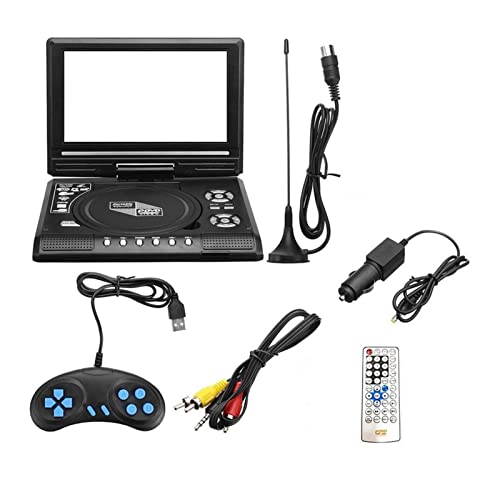 7,8 Zoll hohe Aufenthalt TV-DVD. Spieler tragbar Vcd mp3 mpeg. Media Viewer mit Game Control-Griff und Compact Disc for Zuhause,Kompatibel Mit Den Meisten GeräTen(US Plug) von POOIQX