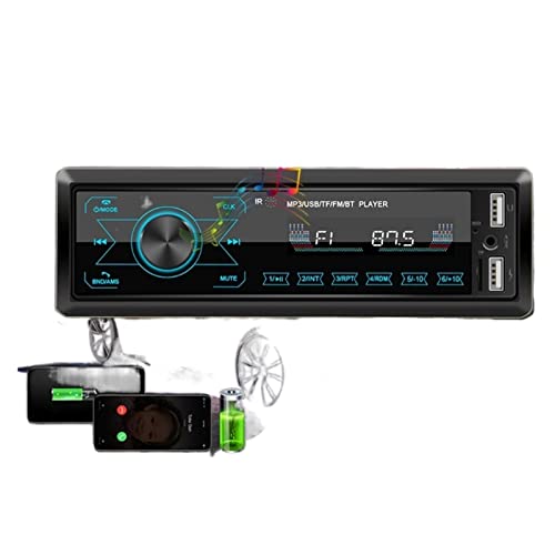 Auto Radio 1 DIN Stereoempfänger MP3 Spieler 4.0 Bluetooth Dual USB FM Aux RCA Fernbedienung USB M10 Speicherkarte u Festplatte,Kompatibel Mit Den Meisten GeräTen Auto Radio 1 DIN Stereoempfänger MP3 Spieler 4.0 Bluetooth Dual USB FM Aux RCA Fernbedienung USB M10 Speicherkarte u Festplatte,Kompatibel Mit Den Meisten GeräTen von POOIQX