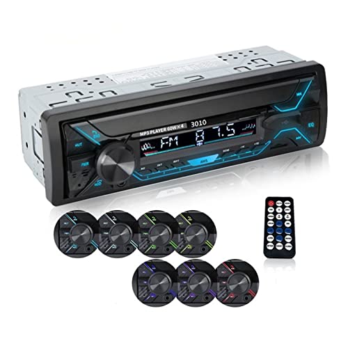 Auto Radio Audio 1Din Bluetooth Stereo MP3 Spieler Fm Empfänger 60WX4 mit farbenfrohen Lichtern Aux/USB/TF Karte im Dash -Kit,Kompatibel Mit Den Meisten GeräTen Auto Radio Audio 1Din Bluetooth Stereo MP3 Spieler Fm Empfänger 60WX4 mit farbenfrohen Lichtern Aux/USB/TF Karte im Dash -Kit,Kompatibel Mit Den Meisten GeräTen von POOIQX