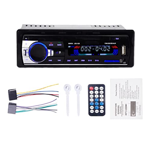 Auto -Radio -Audio Fm Bluetooth MP3 Audio Player Bluetooth Handy Handfree USB/SD Auto -Stereo -Radio in der Dash -Aux -Eingabe,Kompatibel Mit Den Meisten GeräTen(520 12V) von POOIQX