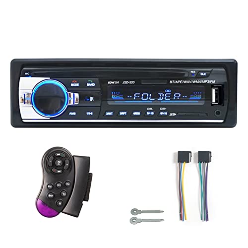 Auto -Radio -Stereo -Player Digital Bluetooth Car MP3 Spieler 60WX4 Fm Radio -Stereo -Audiomusik USB/SD mit in Dash Aux Eingang,Kompatibel Mit Den Meisten GeräTen(B) von POOIQX