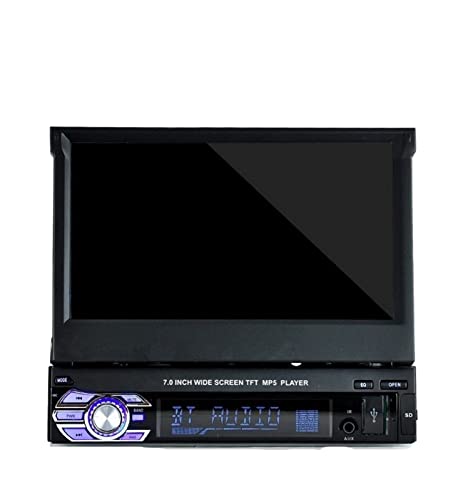 Auto -Stereo -Radio MP5 MP4 Spieler 7 Zoll HD Touchscreen Bluetooth unterstützen die Rückfahrkamera TF/FM/USB/Aux MirrorLink Multimedia,Kompatibel Mit Den Meisten GeräTen(9601 Without Camera) von POOIQX