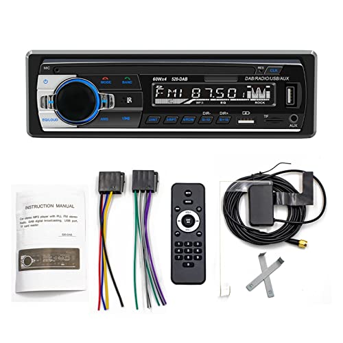 Autoradio DAB+AM/FM TF DAB-520 MP3 Player Radio Audio USB SD Aux in Bluetooth-kompatibler Multimedia-Autoradio-Player,Kompatibel Mit Den Meisten GeräTen Autoradio DAB+AM/FM TF DAB-520 MP3 Player Radio Audio USB SD Aux in Bluetooth-kompatibler Multimedia-Autoradio-Player,Kompatibel Mit Den Meisten GeräTen von POOIQX