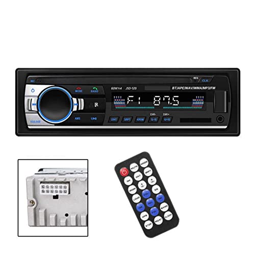 Autoradio Stereo 24V Auto MP3-Player FM-Radio Bluetooth FM Aux-Eingang Empfänger Auto LKW Audio SD USB MP3 MMC WMA Freisprecheinrichtung,Kompatibel Mit Den Meisten GeräTen(24V 12PIN Radio) von POOIQX