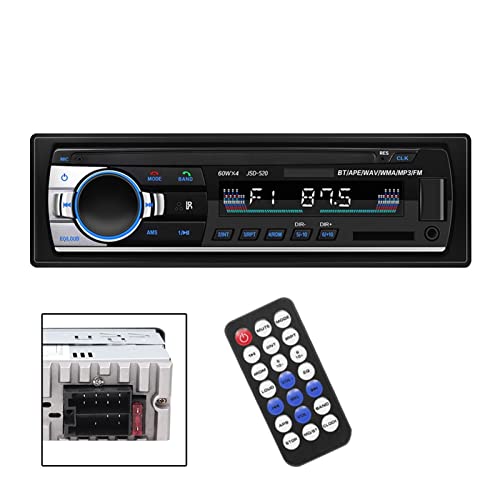 Autoradio Stereo 24V Auto MP3-Player FM-Radio Bluetooth FM Aux-Eingang Empfänger Auto LKW Audio SD USB MP3 MMC WMA Freisprecheinrichtung,Kompatibel Mit Den Meisten GeräTen(24V ISO Radio) von POOIQX