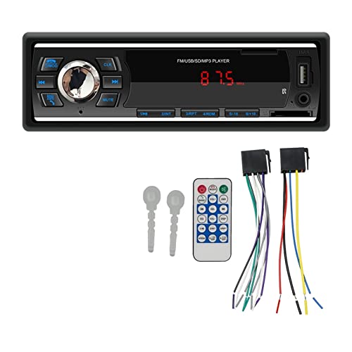 Car Radio 1 Din Bluetooth Car MP3 Spieler 4X45W Multimedia Automobile Fm Radio Stereo Audio Music USB/SD Mit in Dash Aux Eingang,Kompatibel Mit Den Meisten GeräTen Car Radio 1 Din Bluetooth Car MP3 Spieler 4X45W Multimedia Automobile Fm Radio Stereo Audio Music USB/SD Mit in Dash Aux Eingang,Kompatibel Mit Den Meisten GeräTen von POOIQX