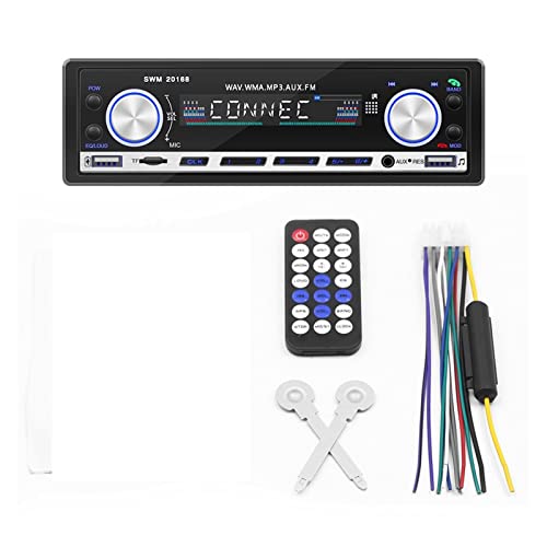 Car Radio 1 din Bluetooth Stereo Car MP3 Spieler Fm Receiver Handsfree Kit with Remote Control AUX/USB/TF Card In Dash 12Pin,Kompatibel Mit Den Meisten GeräTen Car Radio 1 din Bluetooth Stereo Car MP3 Spieler Fm Receiver Handsfree Kit with Remote Control AUX/USB/TF Card In Dash 12Pin,Kompatibel Mit Den Meisten GeräTen von POOIQX