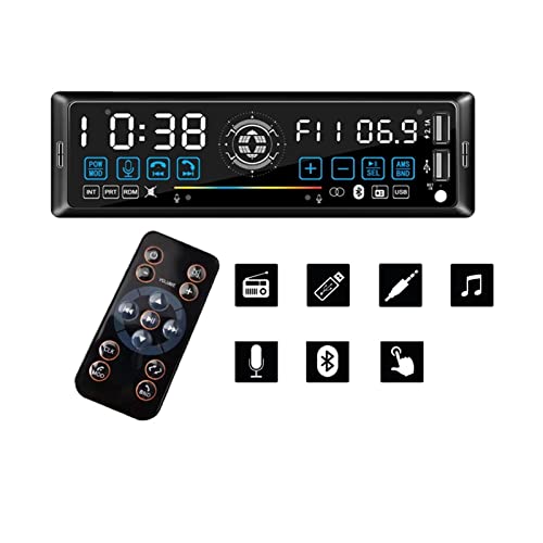 Car Stereo Radio Remote Contract Multiple EQ MP3/WMA/WAV Player 1 2V MP3 Spieler FM/SD/USB/AUX Bluetooth Audio Stereo,Kompatibel Mit Den Meisten GeräTen(AV119 Gesture) von POOIQX