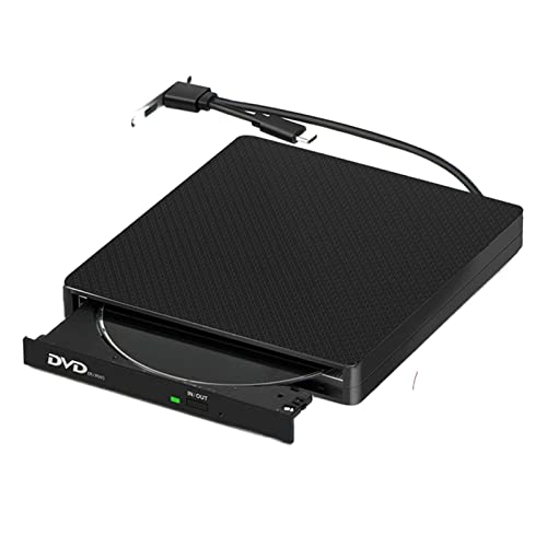 DVD Fahrt, CD Brennerfahrer mit dem Laufwerk mit Hochgeschwindigkeitsschreiber-Rekorder extern DVD-RW Spielerschreiber Reader USB 3.0 & Typ c,Kompatibel Mit Den Meisten GeräTen DVD Fahrt, CD Brennerfahrer mit dem Laufwerk mit Hochgeschwindigkeitsschreiber-Rekorder extern DVD-RW Spielerschreiber Reader USB 3.0 & Typ c,Kompatibel Mit Den Meisten GeräTen von POOIQX
