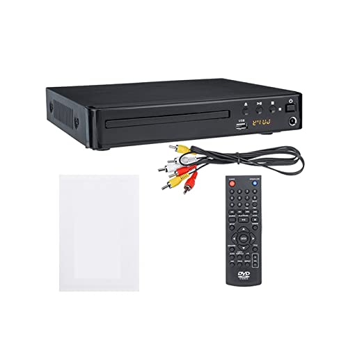 HD 1080p Mit EIN V Kabelmedien DVD Spieler for Fernseher Musik 5.1 Surround Sound Entertainment USB Kompatibel All Region Free Home Movie,Kompatibel Mit Den Meisten GeräTen HD 1080p Mit EIN V Kabelmedien DVD Spieler for Fernseher Musik 5.1 Surround Sound Entertainment USB Kompatibel All Region Free Home Movie,Kompatibel Mit Den Meisten GeräTen von POOIQX