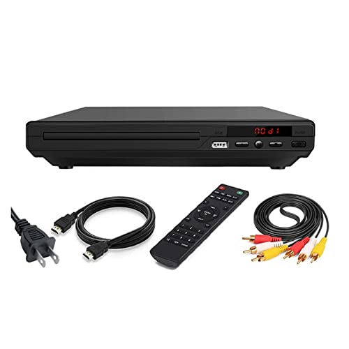 Home Mini. DVD Spieler DVD Disc-Player for Fernseher Mit H Av. Ausgangskabel enthalten 108 0p USB. Eingang,Kompatibel Mit Den Meisten GeräTen(U-S) von POOIQX