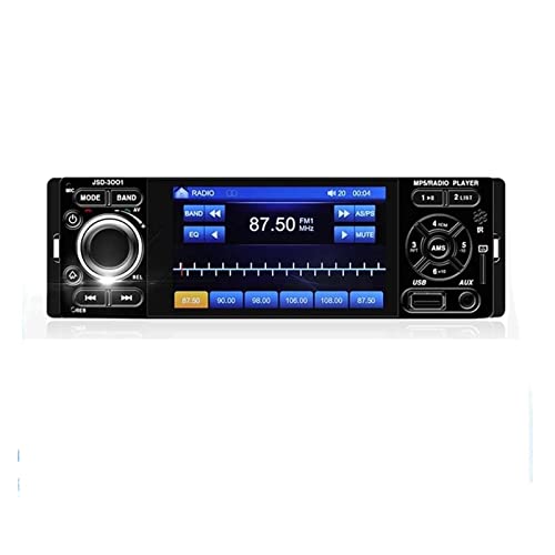 Retraktierbar 1 DIN -Radio -Auto -Stereo Audio 7 Zoll MP5 MP4 Spieler Aux/USB/tf/fm/Touchscreen/Bluetooth 3 -Sprachenmenü,Kompatibel Mit Den Meisten GeräTen(3001 only Radio) von POOIQX