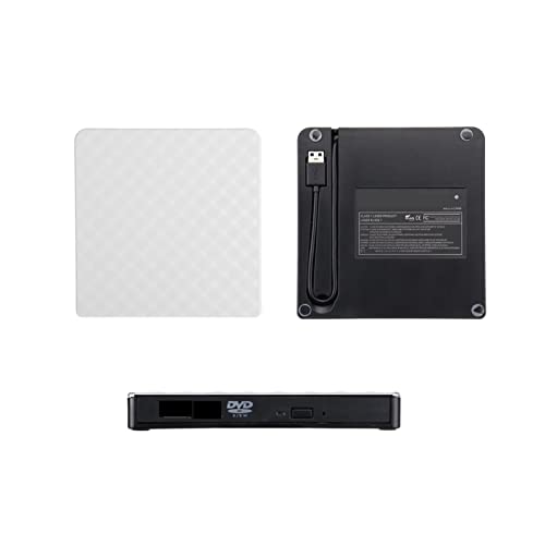USB 3.0 Externer optischer Antrieb DVD Combo DVD-ROM Spieler CD-RW Burner Writer and Play,Kompatibel Mit Den Meisten GeräTen von POOIQX