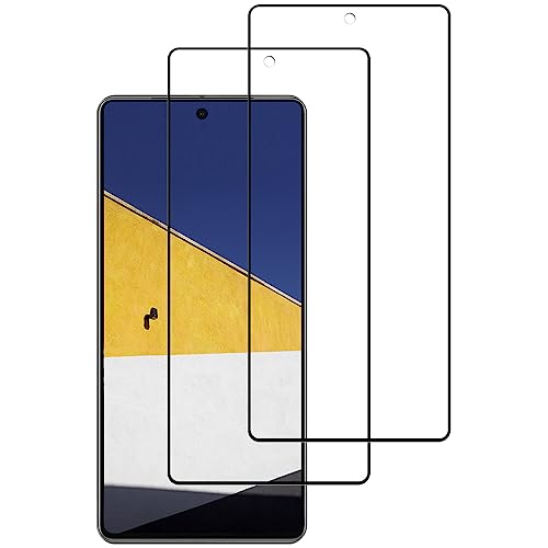 POOPHUNS Schutzfolie Panzerfolie für Google Pixel 7 Pro 5G, 9H Härte Panzer Schutz Glasfolie, 3D Runde Kante, Anti-Kratzen, Ultra-HD Pixel 7 Pro Displayschutzfolie - 2 Stück von POOPHUNS