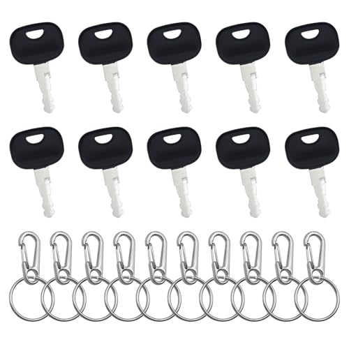 POPAPIE 10 Stück Baumaschinen Schlüssel Set,14603 Zündschlüssel,Baumaschinenschlüssel,Zündschlüssel set mit 10 Schlüsselanhänger Kompatibel für Minibagger Stapler Radlader Traktoren POPAPIE 10 Stück Baumaschinen Schlüssel Set,14603 Zündschlüssel,Baumaschinenschlüssel,Zündschlüssel set mit 10 Schlüsselanhänger Kompatibel für Minibagger Stapler Radlader Traktoren von POPAPIE