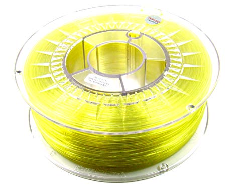 POPESQ® 1 Kg x Premium Filament 3D Drucker PET-G PETG 1.75mm Gelb Transparent #A2510 von POPESQ
