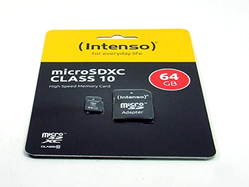 POPESQ® 1 STK. x Micro SD Intenso SDHC 64Gb Classe10 mit SD Adapter #A4769 von POPESQ