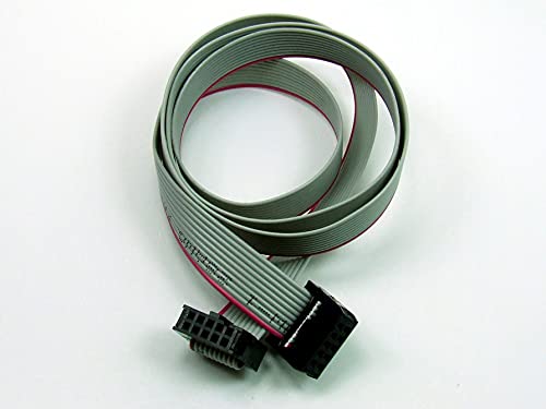 POPESQ® 1 Stk. x IDC Kabel 10 polig 1.2m 2.54mm Verbinder Flachbandkabel #A1796 von POPESQ