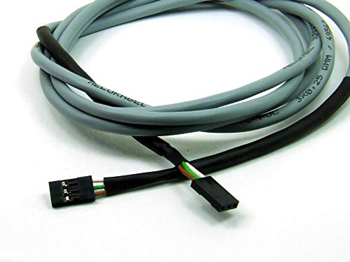 POPESQ® 1 Stk. x Kabel kompatibel mit Dupont Weiblich - Weiblich 1.5m lang 3 polig 0.25mm² Litze Super Flexibel Motor Sensor CNC 3D Drucker für Führungskette #A3810 von POPESQ