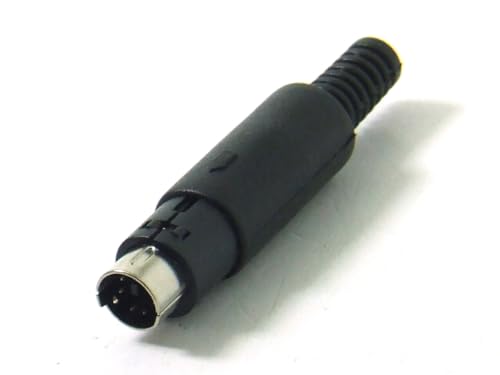 POPESQ® 1 Stk. x Stecker DIN mini 6 polig lötbar auf Kabel #A6357 von POPESQ