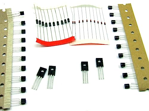 POPESQ® 1 x Transistor-Set mit Diode 2 x BD139; 2 x BD140; 10 x BC327; 10 x BC337; 10 x 1N4007; 10 x 1N4148#A47 von POPESQ