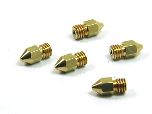 POPESQ® 5 Stk. x Düse 3D Drucker 0,4mm MK8 1.75mm Messing #A4706 von POPESQ